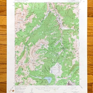 Antique Holy Cross, Colorado 1949 Mapa topográfico del Servicio Geológico de EE. UU. – Leadville, Camp Hale, Eagle, Lake Pitkin County White River Park CO
