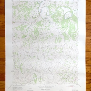 Antike Moorefield, Kentucky 1953 US Geological Survey Topographie Karte – Bath, Nicholas, Fleming County, Weston, Sprout, Somerset Creek KY