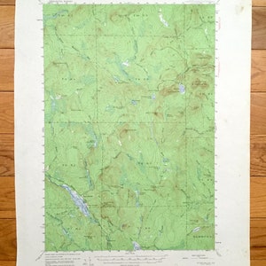 Antique Howe Brook, Maine 1954 US Geological Survey Topographic Map – Hammond, St Croix Lake, Nine Lake, Scott Pond, Aroostook County, ME