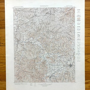 Antike Columbia, Tennessee 1902 US Geologische Übersicht Topographische Karte - Mount Pleasant, Centerville, Dickson, Hickman County, Theta TN