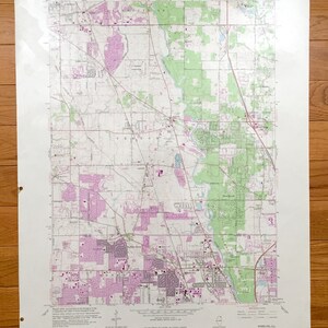 Antike Wheeling, Illinois 1963 US Geological Survey Topographische Karte – Cook County, Northfield, Riverwoods, Vernon, Libertyville, Shields IL