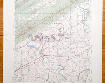 Lickdale Pa Map Etsy
