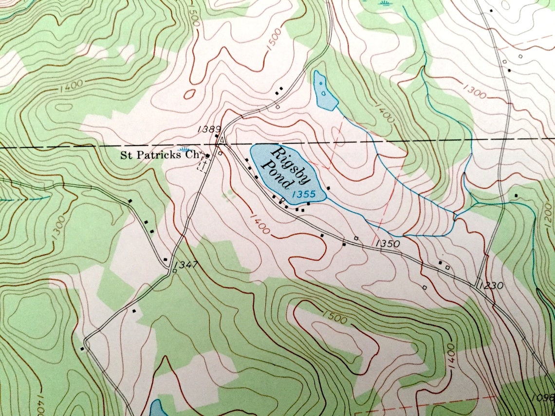 Antique Lawton Pennsylvania 1967 US Geological Survey Etsy