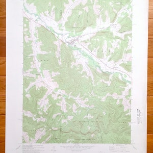 Antique Shinglehouse, Pennsylvania - New York 1969 US Geological Survey Topographic Map – McKean County, Potter County PA Allegany County NY