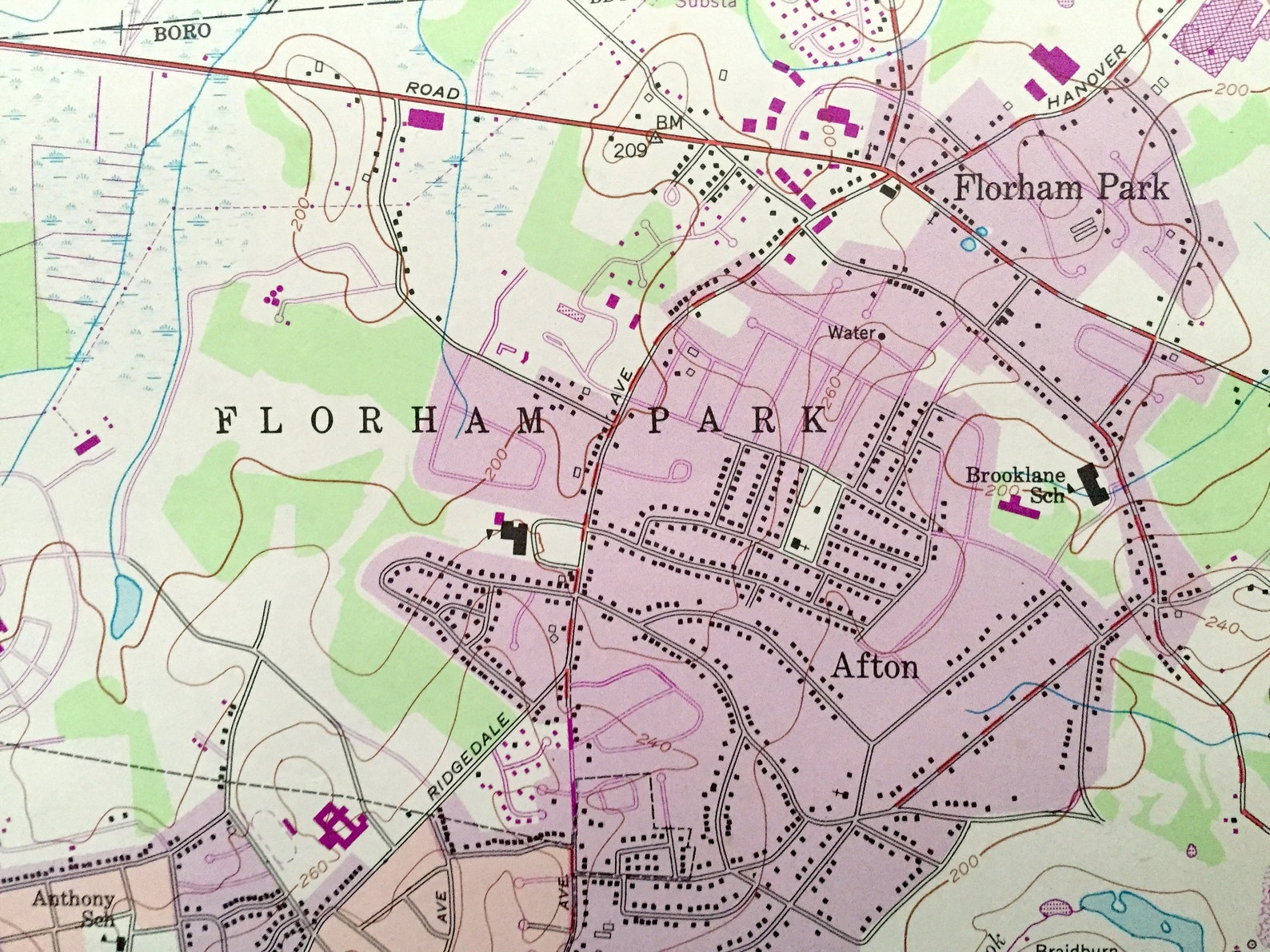 Antique Morristown New Jersey 1954 US Geological Survey | Etsy