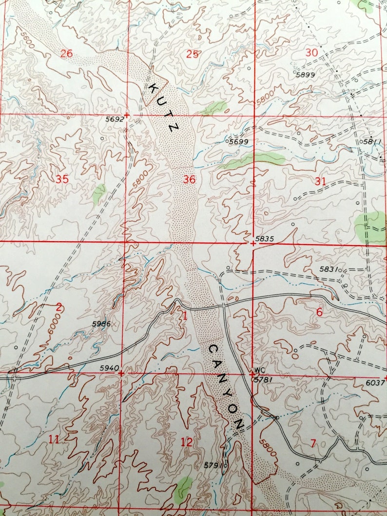 Antique Bloomfield New Mexico 1960 US Geological Survey Etsy