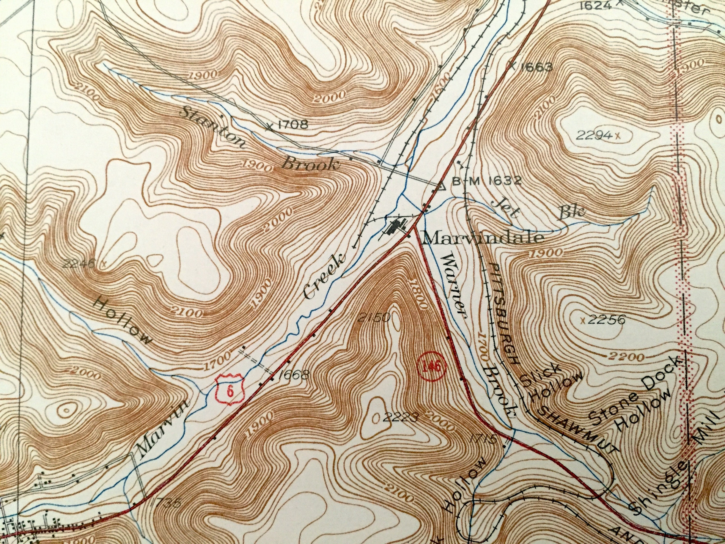 Antique Mount Jewett Pennsylvania 1940 US Geological Survey Etsy