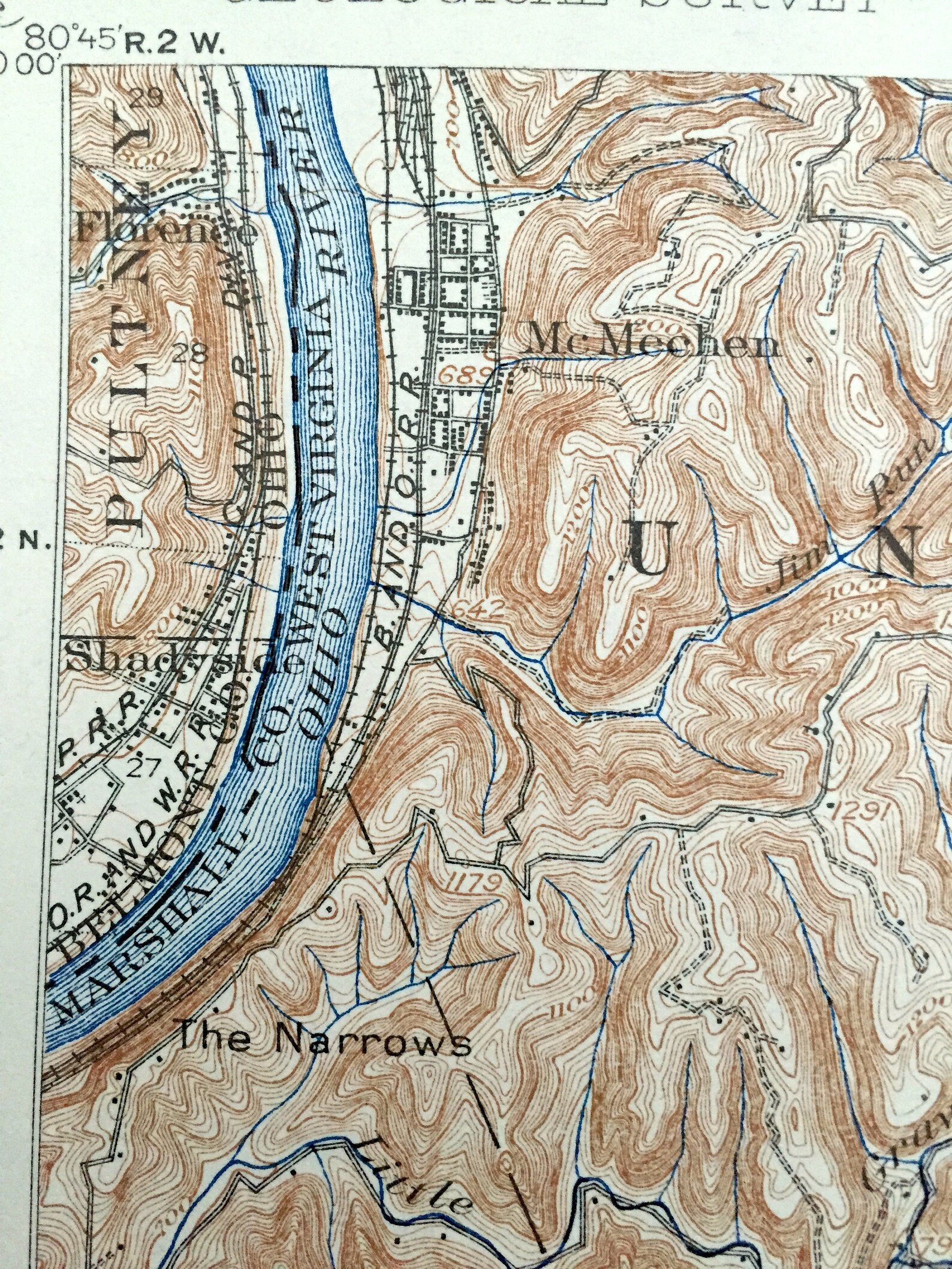 Antique Cameron West Virginia 1904 US Geological Survey Etsy