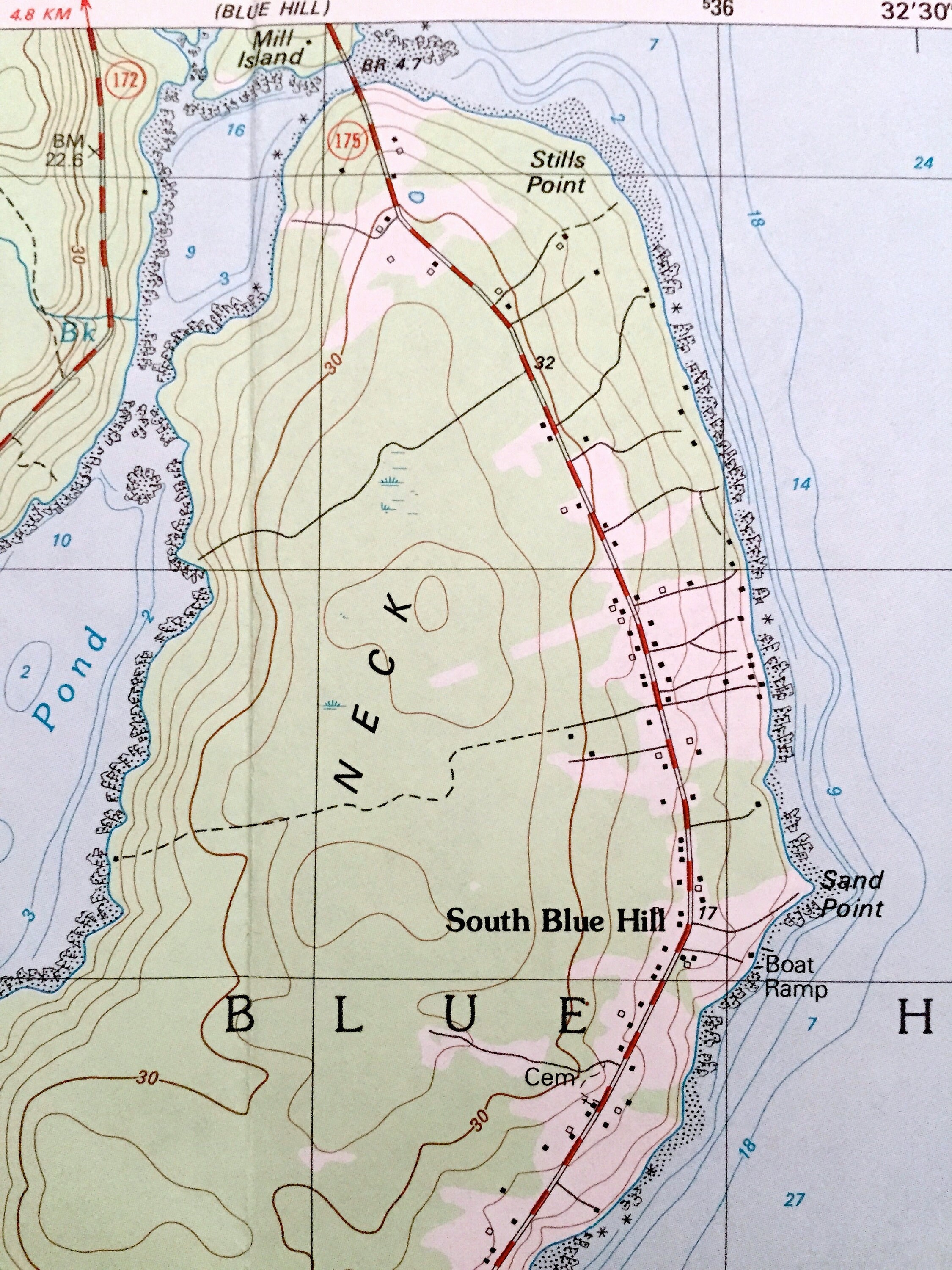 Antique Brooklin Maine 1981 US Geological Survey Topographic Etsy