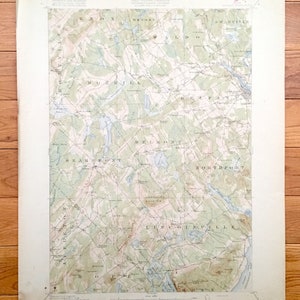 Antique Belfast, Maine 1917 US Geological Survey Topographic Map – Northport, Lincolnville, Swanville, Hope, Appleton, Waldo, Penobscot Bay