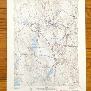 Antike Chepachet, Rhode Island 1943 US Geologische Dienst Topographische Karte - Vorsehung County, Pascoag Harrisville Burrillville Glocester RI
