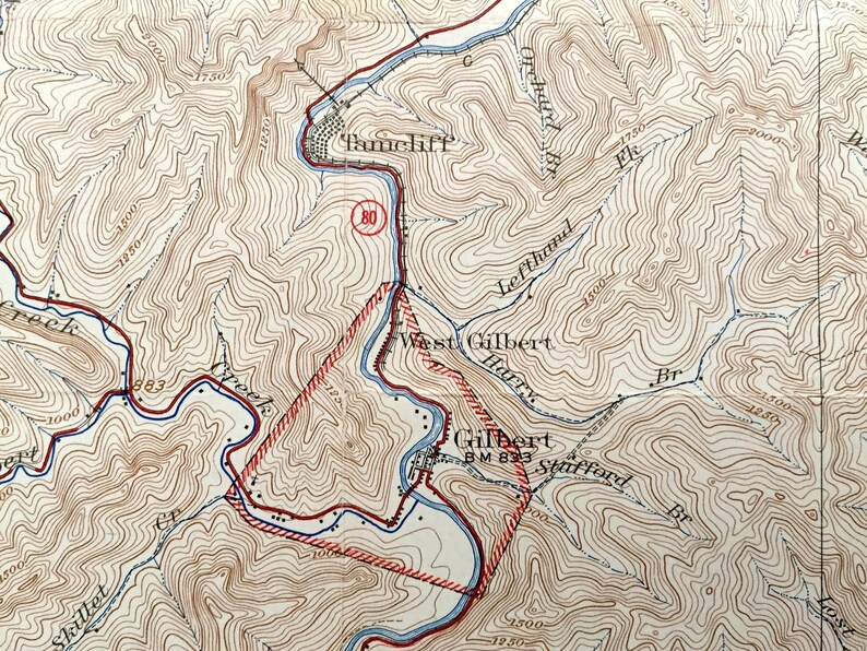 Antique Gilbert West Virginia 1927 US Geological Survey Etsy