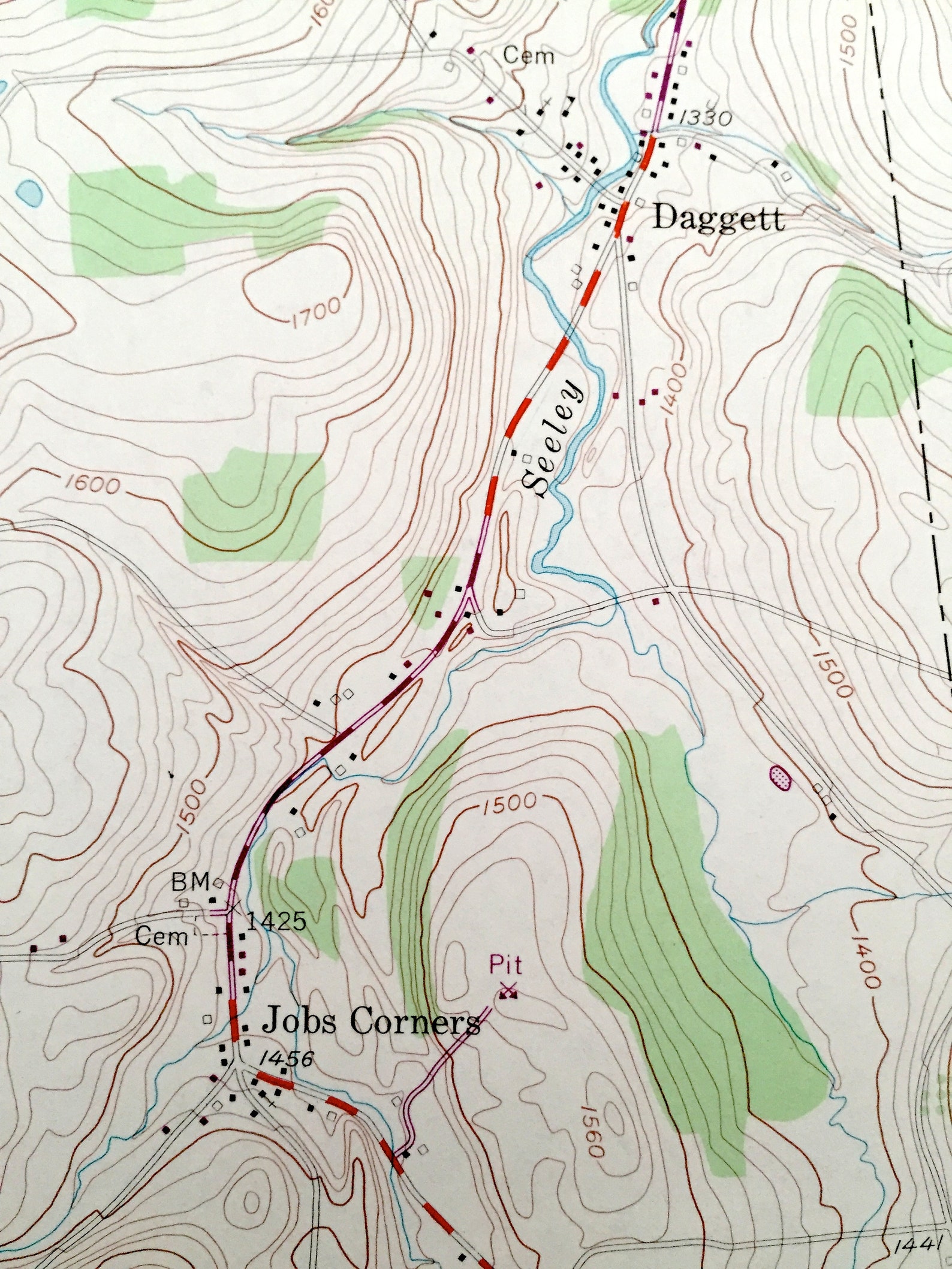 Antique Millerton Pennsylvania 1954 US Geological Survey Etsy