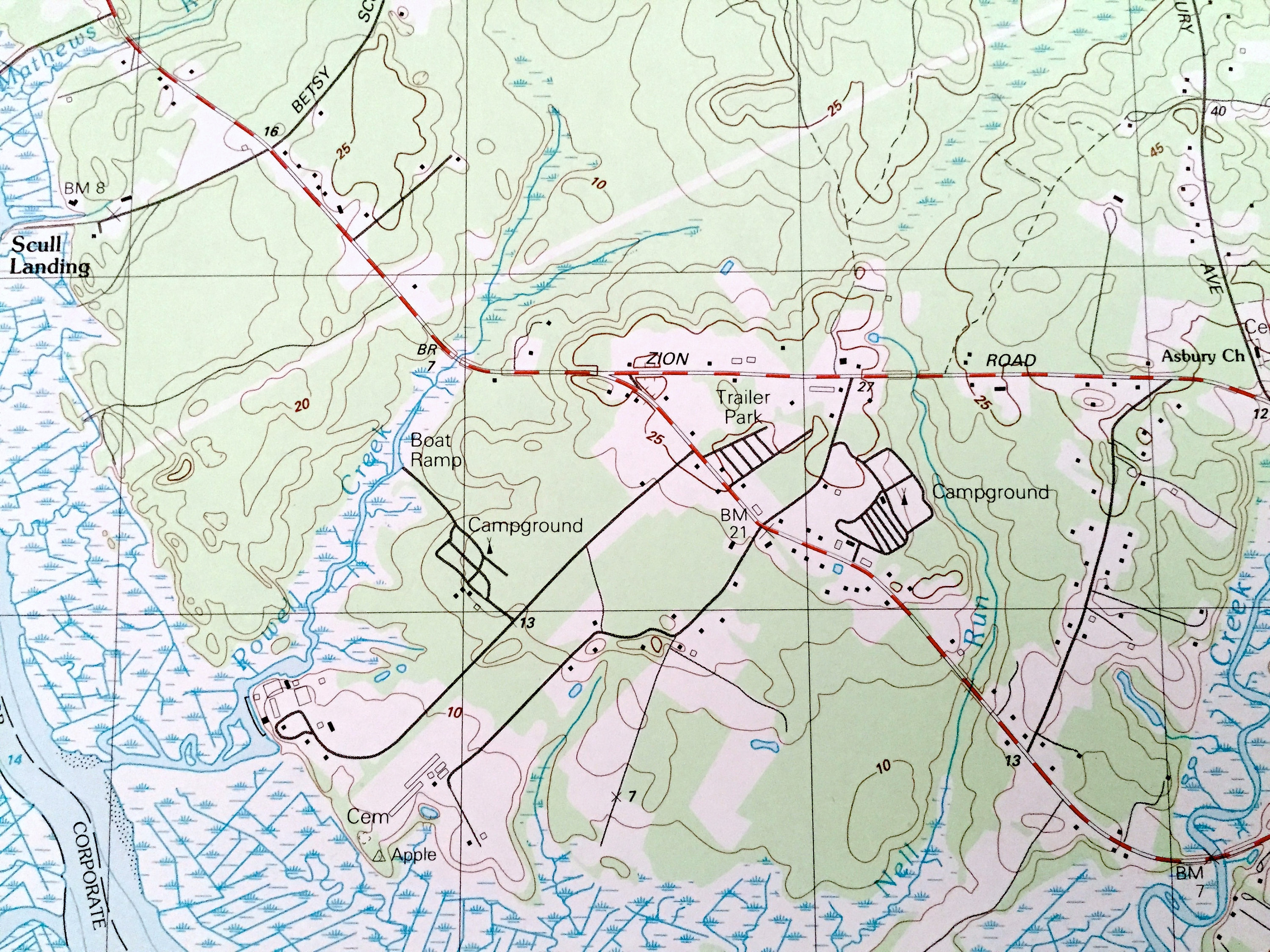 Antique Marmora New Jersey 1989 US Geological Survey Etsy