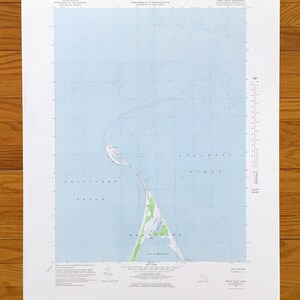 Antieke Great Point, Nantucket, Massachusetts 1972 US Geological Survey topografische kaart – Head of the Harbour, Wauwinet, Coskata, Glades, MA