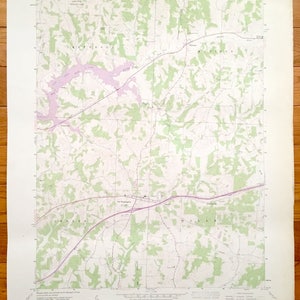 Antieke Old Washington, Ohio 1962 US Geological Survey topografische kaart - Jefferson, Madison, Wills, Center, Elizabethtown, Easton, Winterset