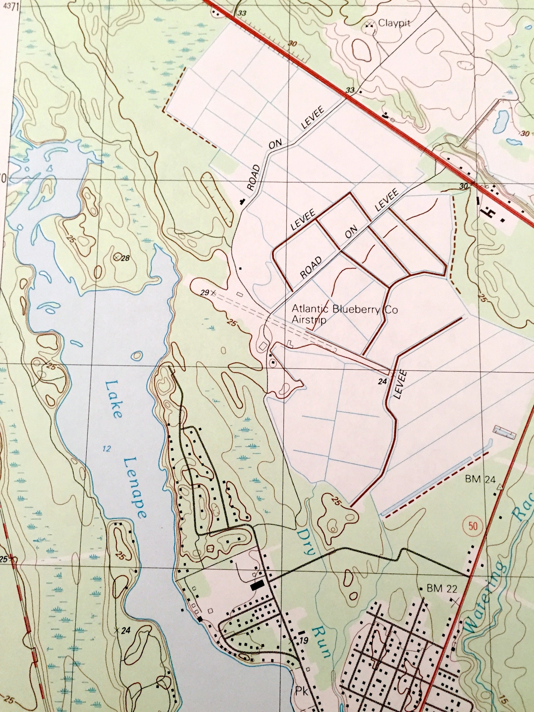 Antique Mays Landing New Jersey 1989 US Geological Survey Etsy