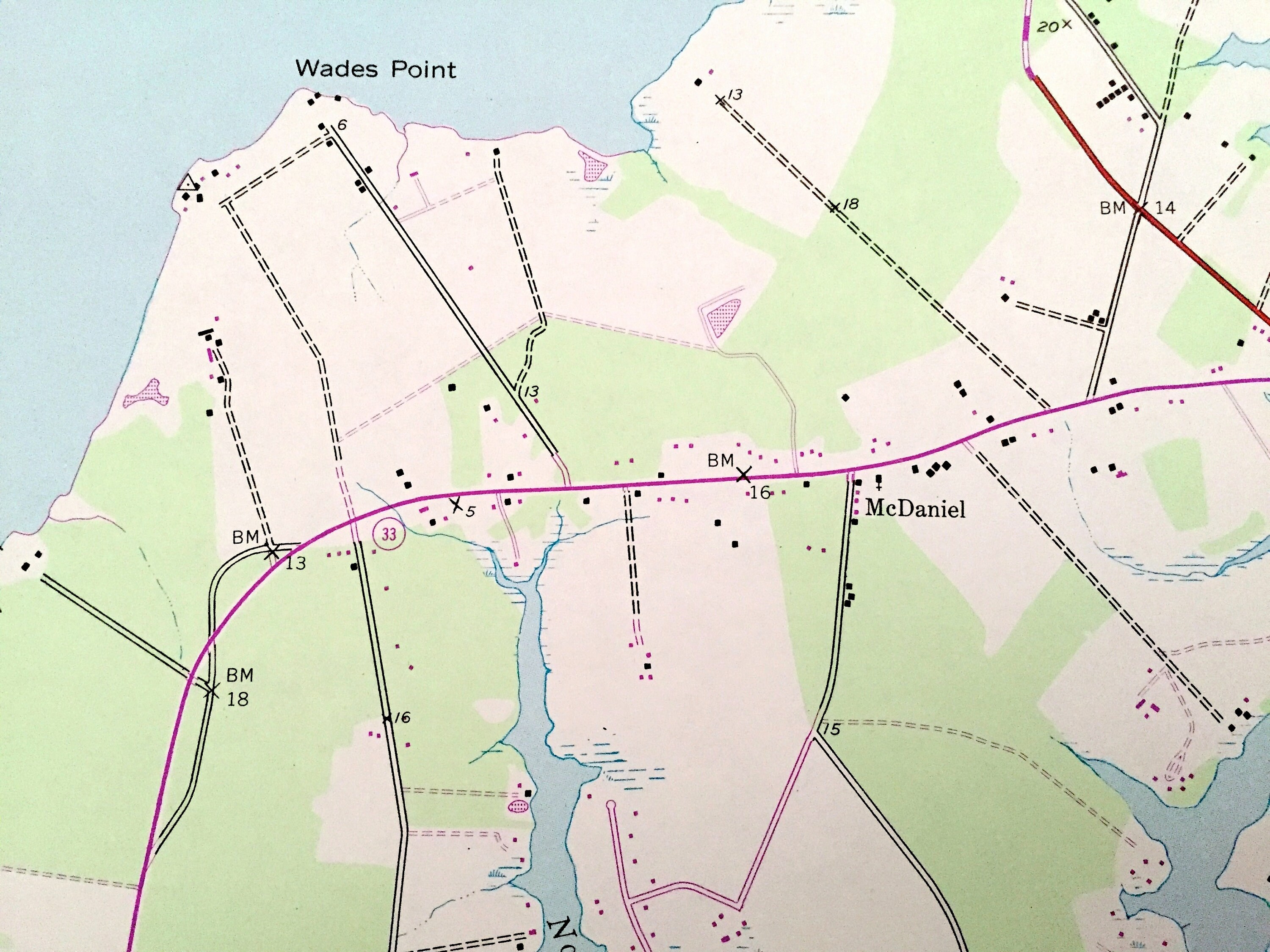 Antique Claiborne Maryland 1942 US Geological Survey Etsy