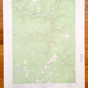 Antike Lynch, Pennsylvania 1966 U.S. Geologische Übersicht Topographische Karte – Stadt aus Eisen, Hastings, Taube, Byromtown, Allegheny National Forest