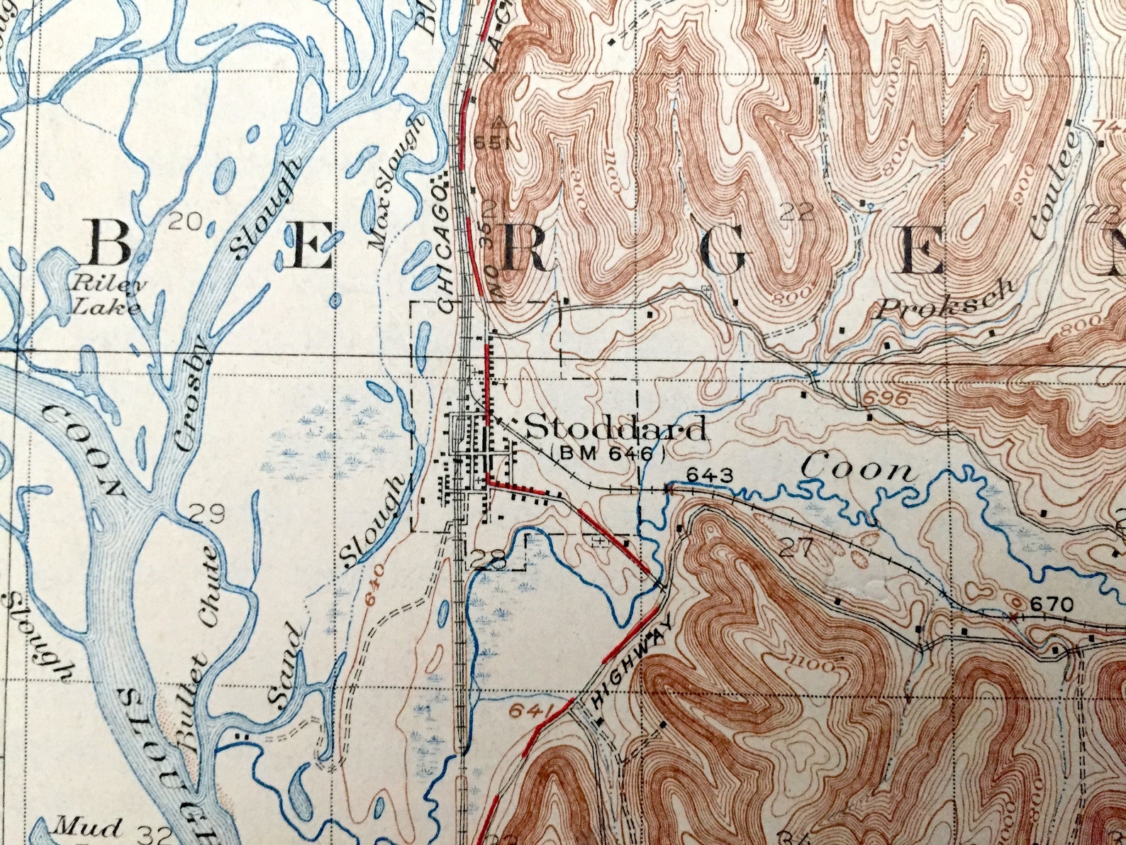 Antique Stoddard Wisconsin 1926 US Geological Survey Etsy
