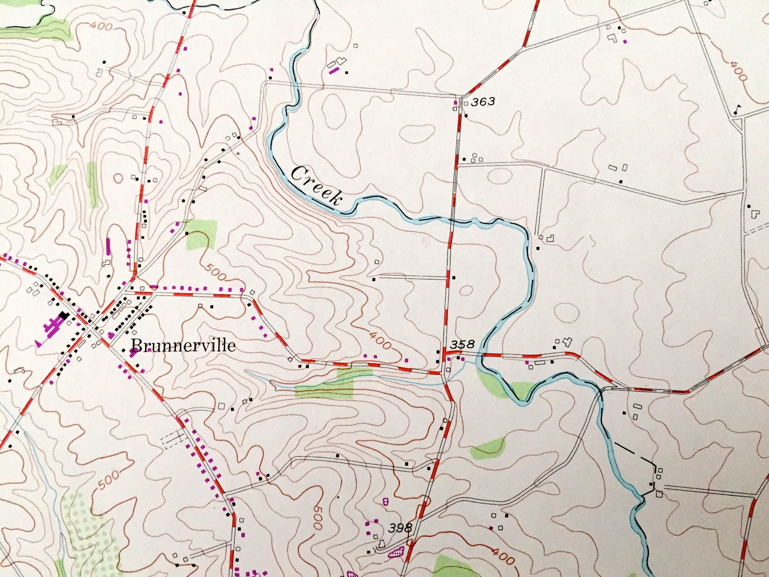 Antique Lititz Pennsylvania 1956 US Geological Survey Etsy UK