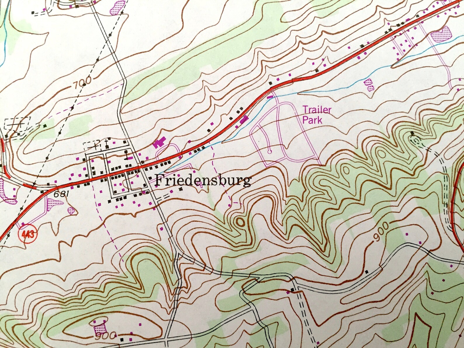 Antique Friedensburg Pennsylvania 1945 US Geological Survey Etsy