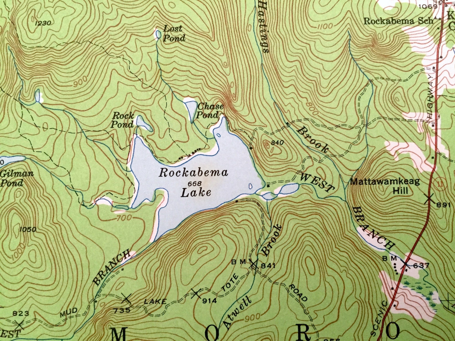 Antique Island Falls Maine 1940 US Geological Survey Etsy