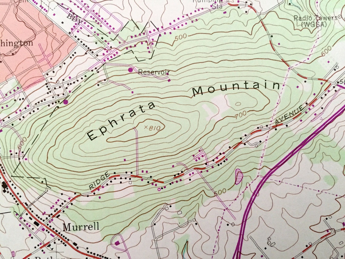 Antique Ephrata Pennsylvania 1956 US Geological Survey Etsy