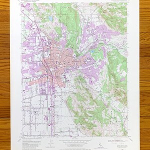Antike Santa Rosa, Kalifornien 1954 US Geologische Untersuchung Topographische Karte - Sonoma County, Montgomery Park, CA