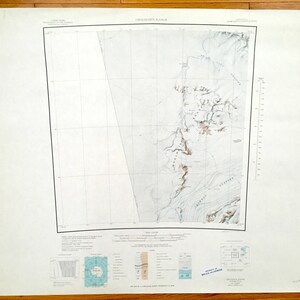Mapa topográfico del Servicio Geológico de Estados Unidos (USGS), Antártida, 1964: Glaciar Nimrod, Acantilados McKay, Acantilados Wilson y Endurance.