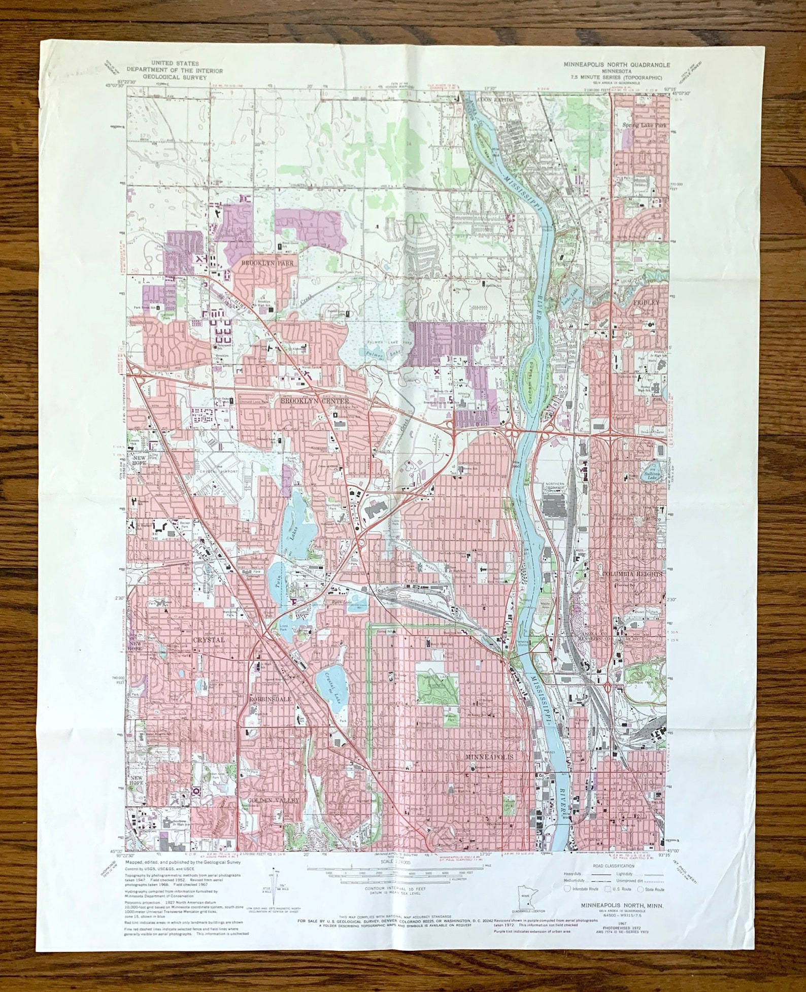 Antique Thompson, Connecticut 1945 US Geological Survey Topographic Map