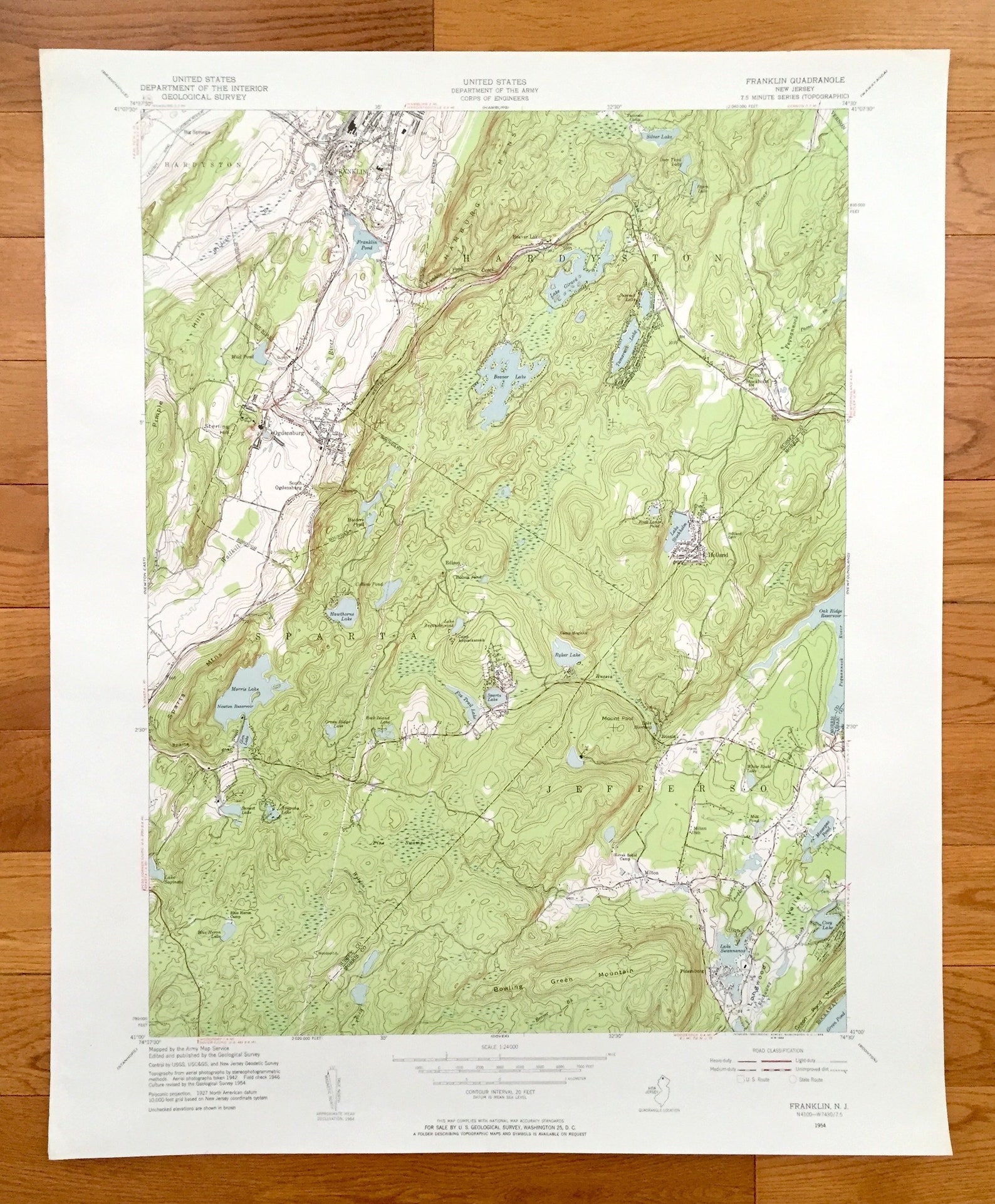 old maps of franklin township, bergen county nj
