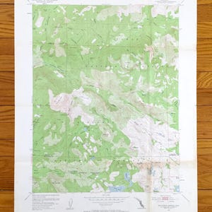 Antica mappa topografica del Wentworth Springs, California 1955 US Geological Survey – Tahoe National Forest, Eldorado, Placer County, CA