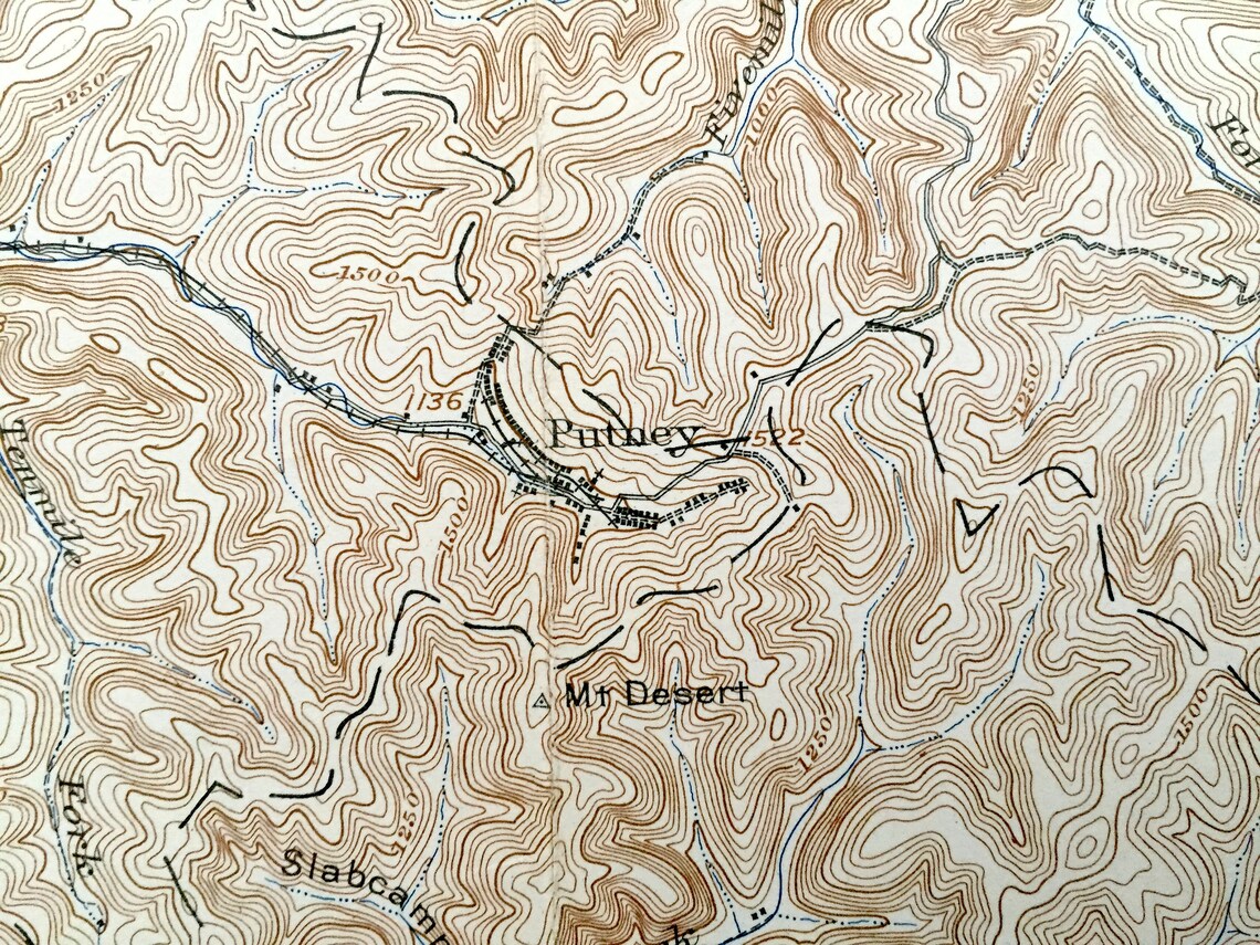 Antique Clendenin West Virginia 1909 US Geological Survey Etsy