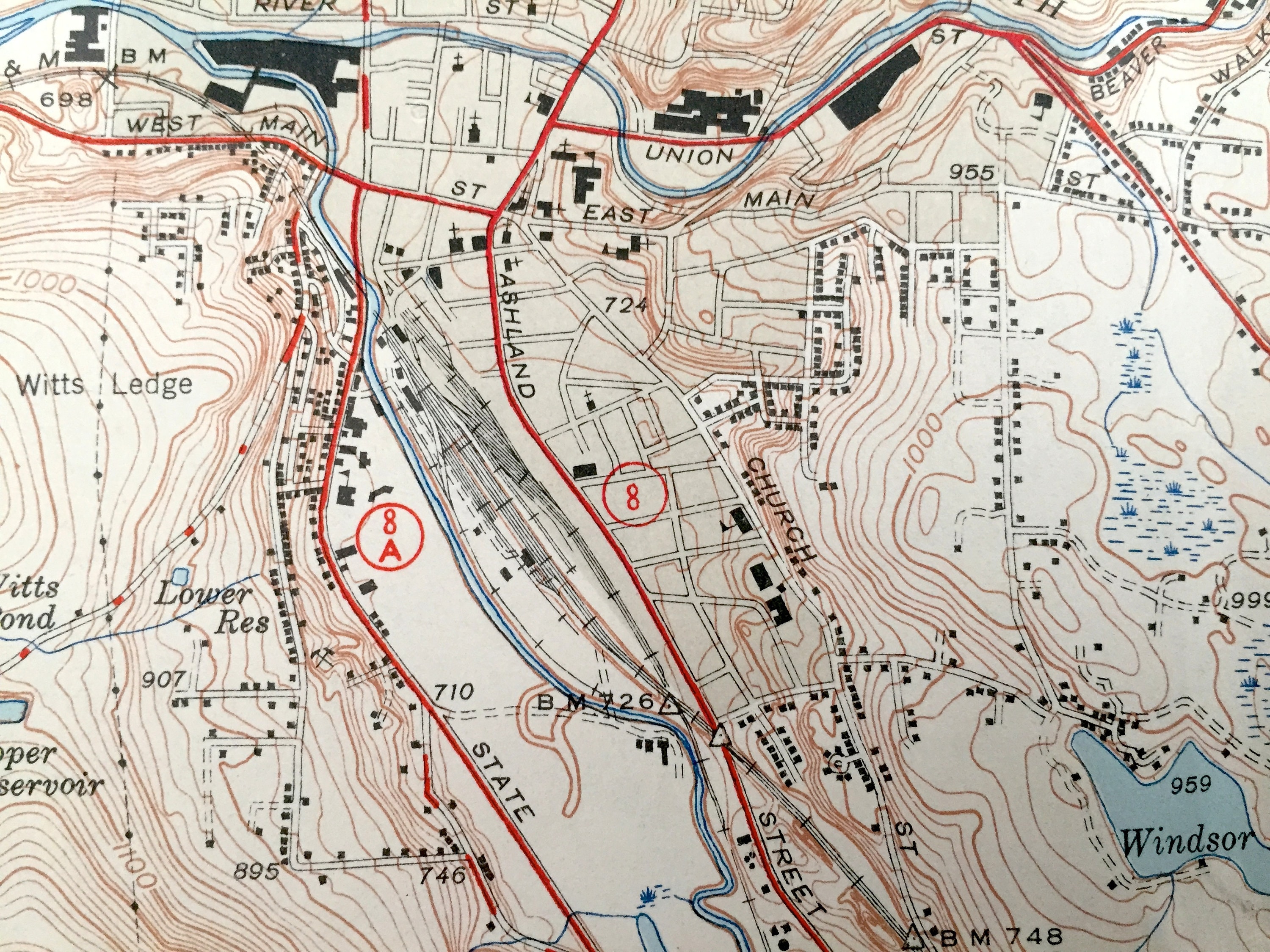 Antique North Adams, Massachusetts 1948 US Geological Survey ...
