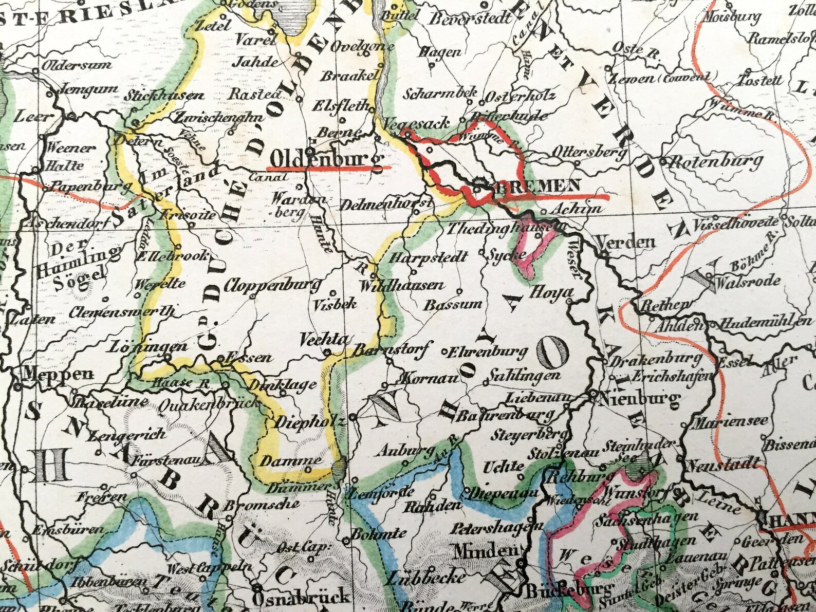 Antique 1832 Ancient Germany Map From JG Heck's Atlas Etsy