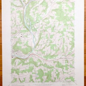Antik Chenango Gabeln, New York 1968 US 1968 - Broome County, Barker, Fenton, Colesville, Hafenkran, NY
