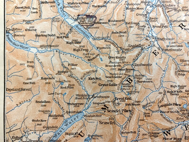 Antique 1906 Lake District England - Il 794xN.4648660325 Qp7e 