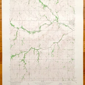 Antike Sterling, Nebraska 1965 US Geologische Untersuchung Topographische Karte - Johnson County, Vesta, Adams, Hooker, Gage County, NE