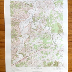Antique Colfax, Kentucky Carte topographique de l’US Geological Survey de 1970 – Fleming, Bath, comté de Rowan, Polksville, Peasticks, Wyoming, Oakla, KY