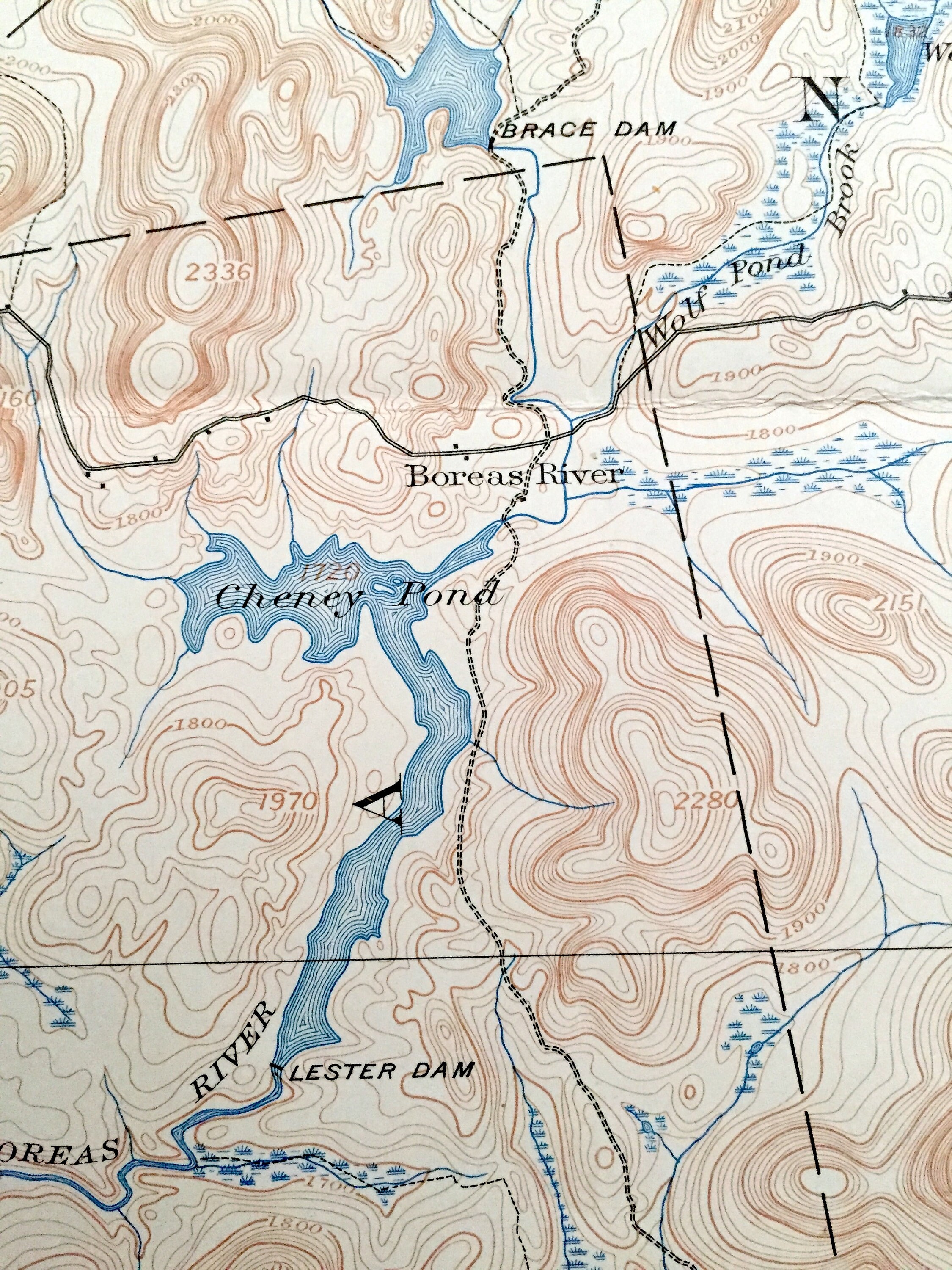 Antique Schroon Lake New York 1897 US Geological Survey Etsy