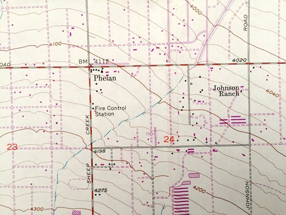 Mapa De Phelan, California