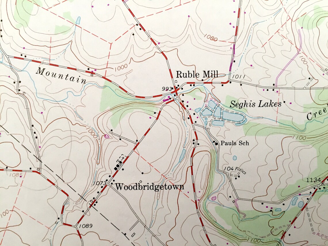 Antique Smithfield Pennsylvania 1964 US Geological Survey Etsy