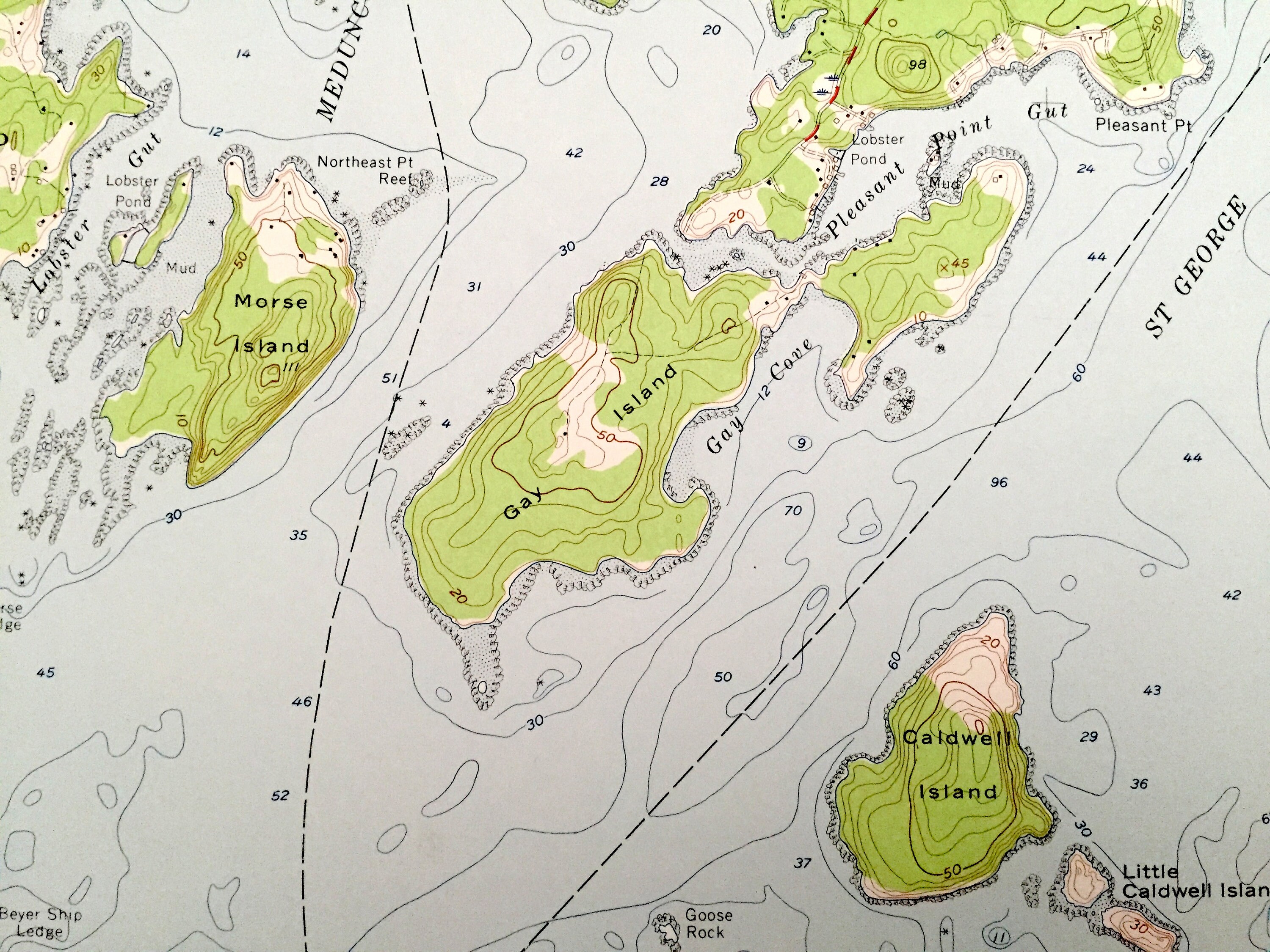 Antique Friendship Maine 1955 US Geological Survey Etsy