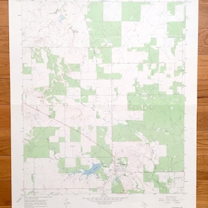 Antique Woodson, Texas 1966 US Geological Survey Topographische Karte – Throckmorton County, Hay Rick Mountain, Kings Creek, Lake, TX