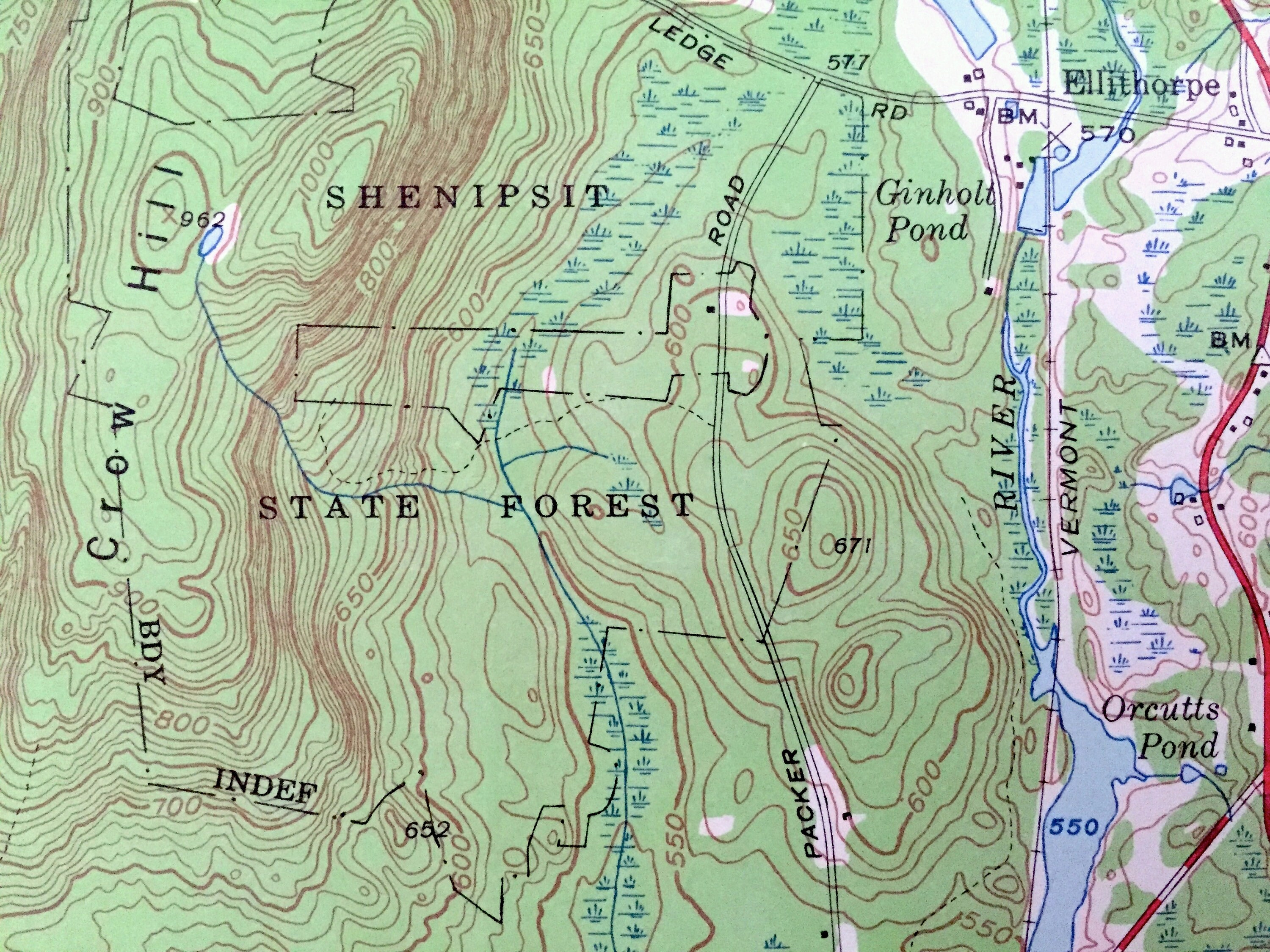 Antique Stafford Springs Connecticut 1952 US Geological Etsy