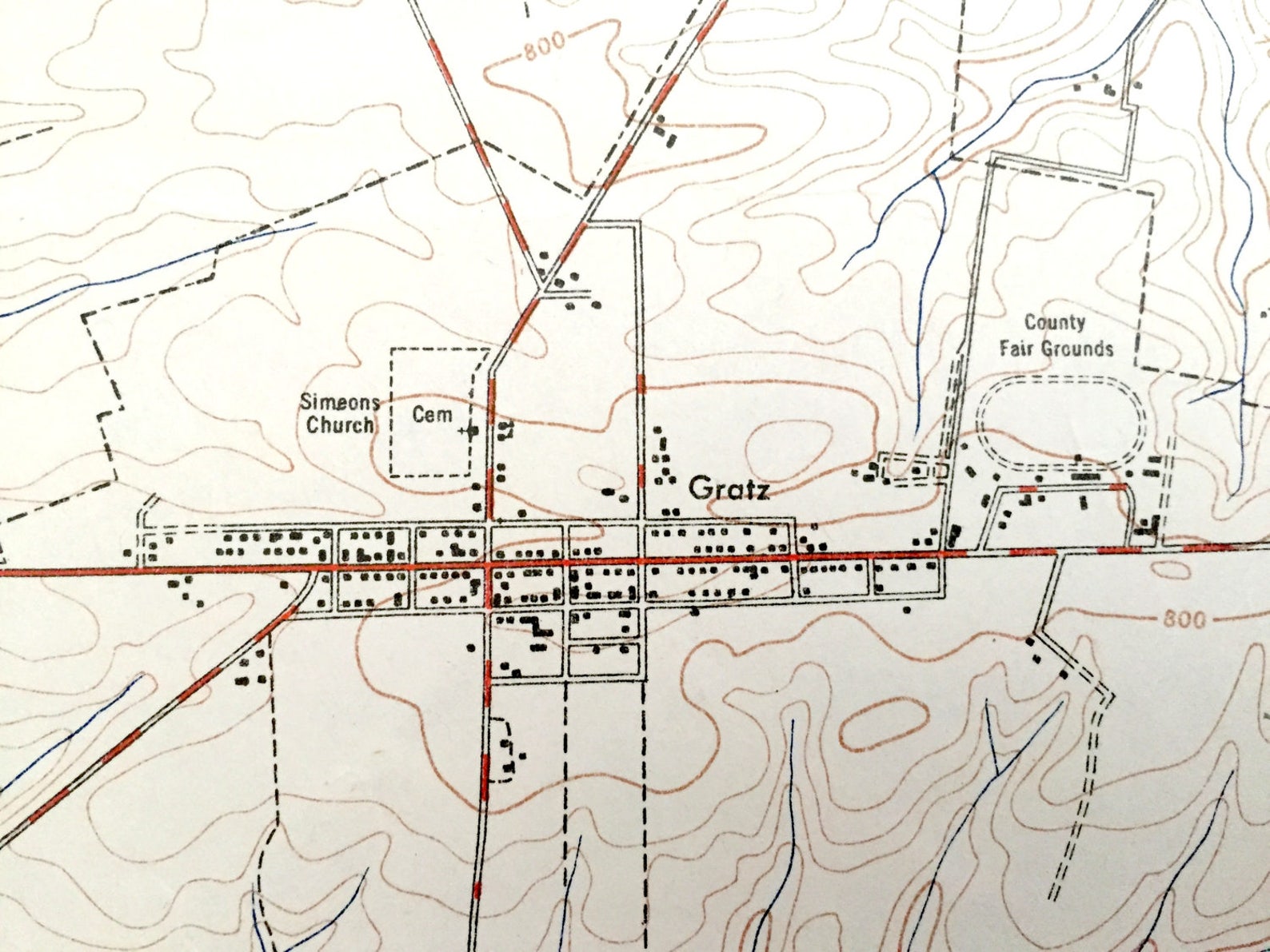 Antique Lykens Pennsylvania 1947 US Geological Survey Etsy