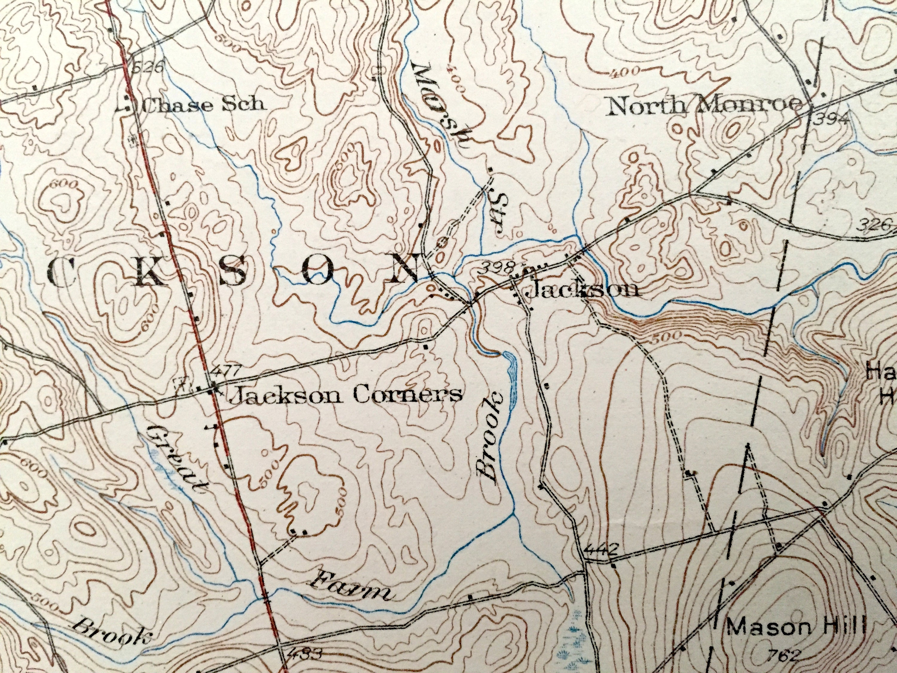 Antique Brooks Maine 1932 US Geological Survey Topographic Etsy