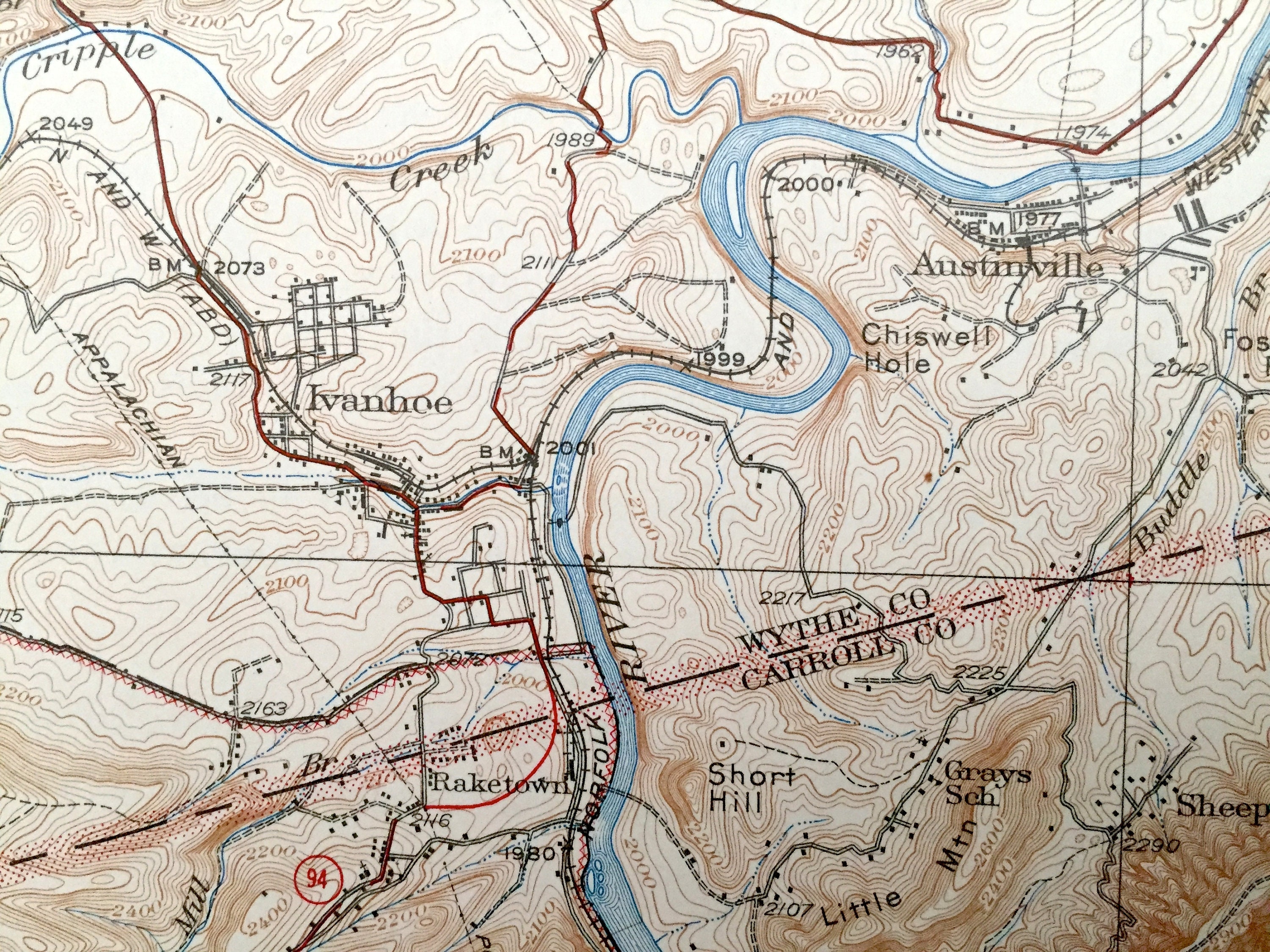 Antique Max Meadows Virginia 1930 US Geological Survey Etsy UK