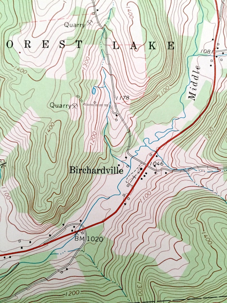 Antique Lawton Pennsylvania 1967 US Geological Survey Etsy